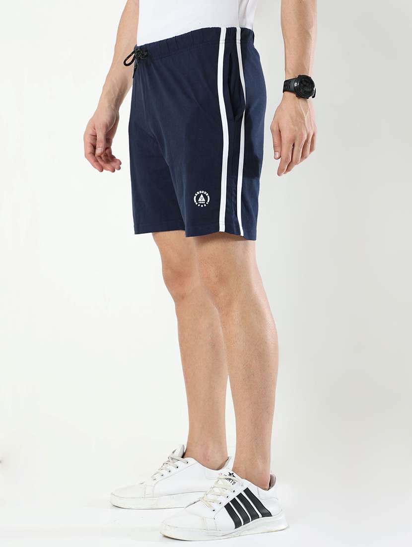 navy blue cotton blend short - 21099547 -  Standard Image - 1