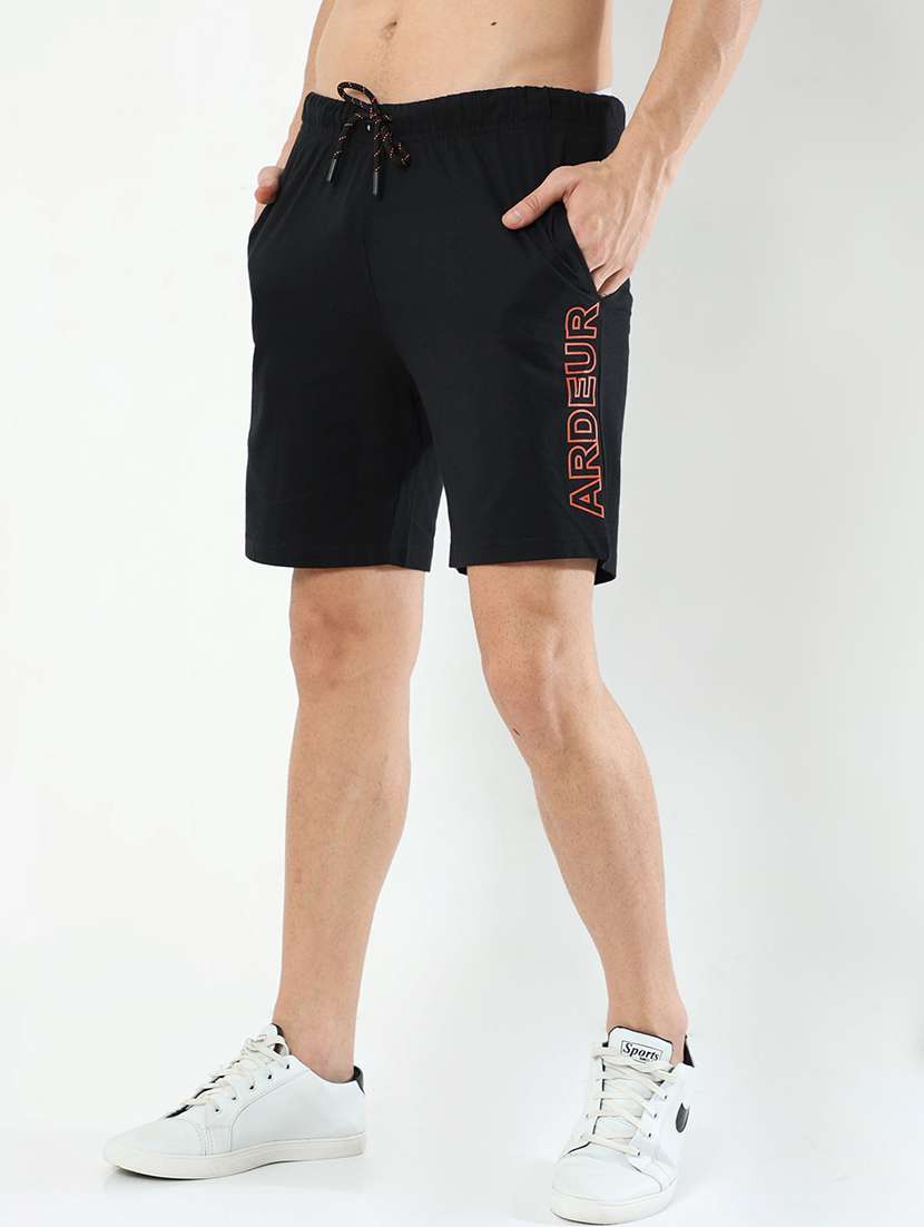 black cotton blend  short