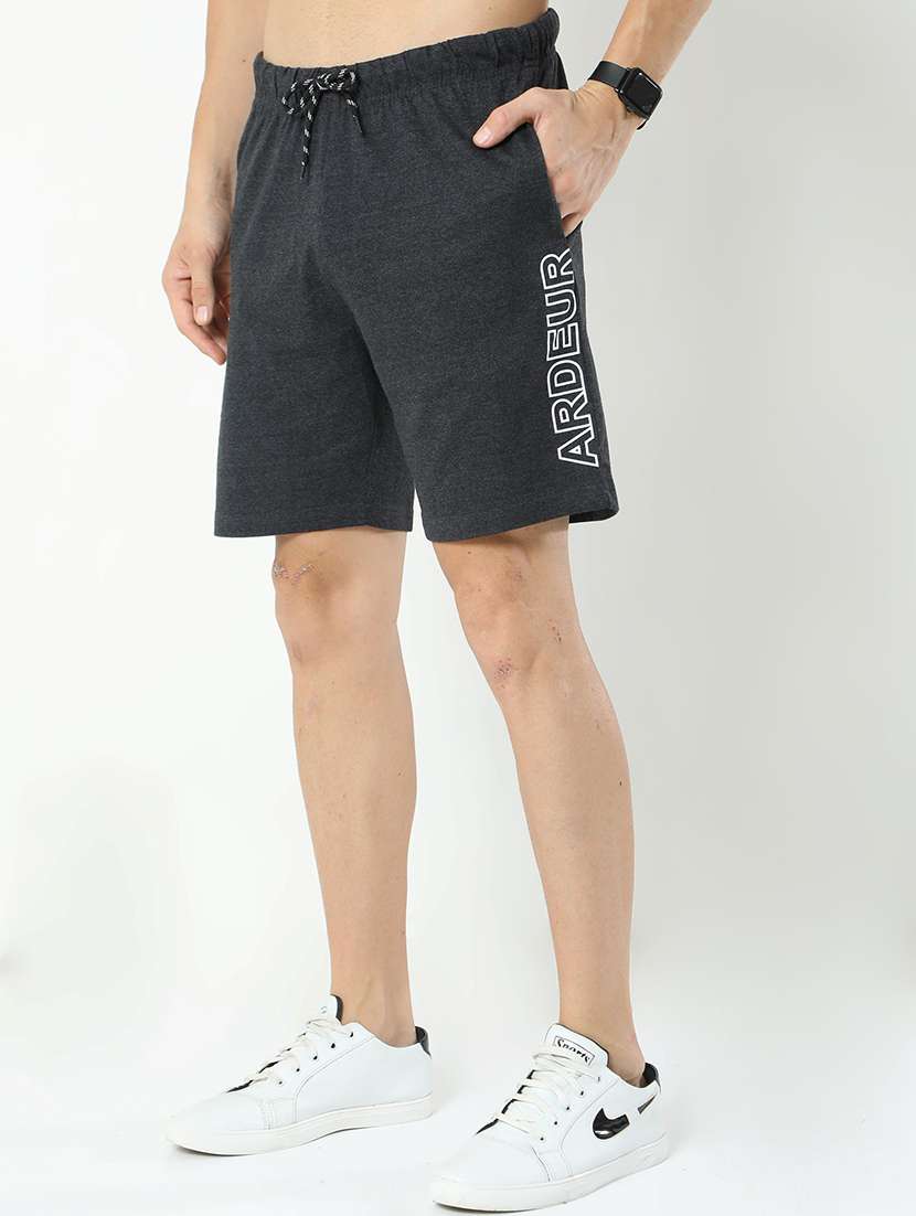 charcoal cotton blend  short