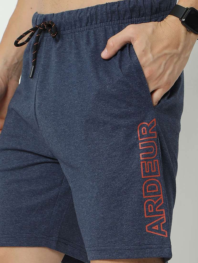 blue cotton blend  short - 21099555 -  Standard Image - 4