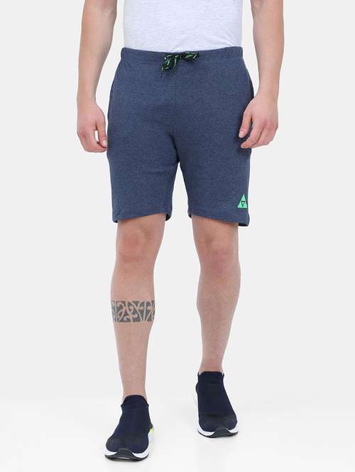blue cotton blend short - 21099565 - Standard Image - 0