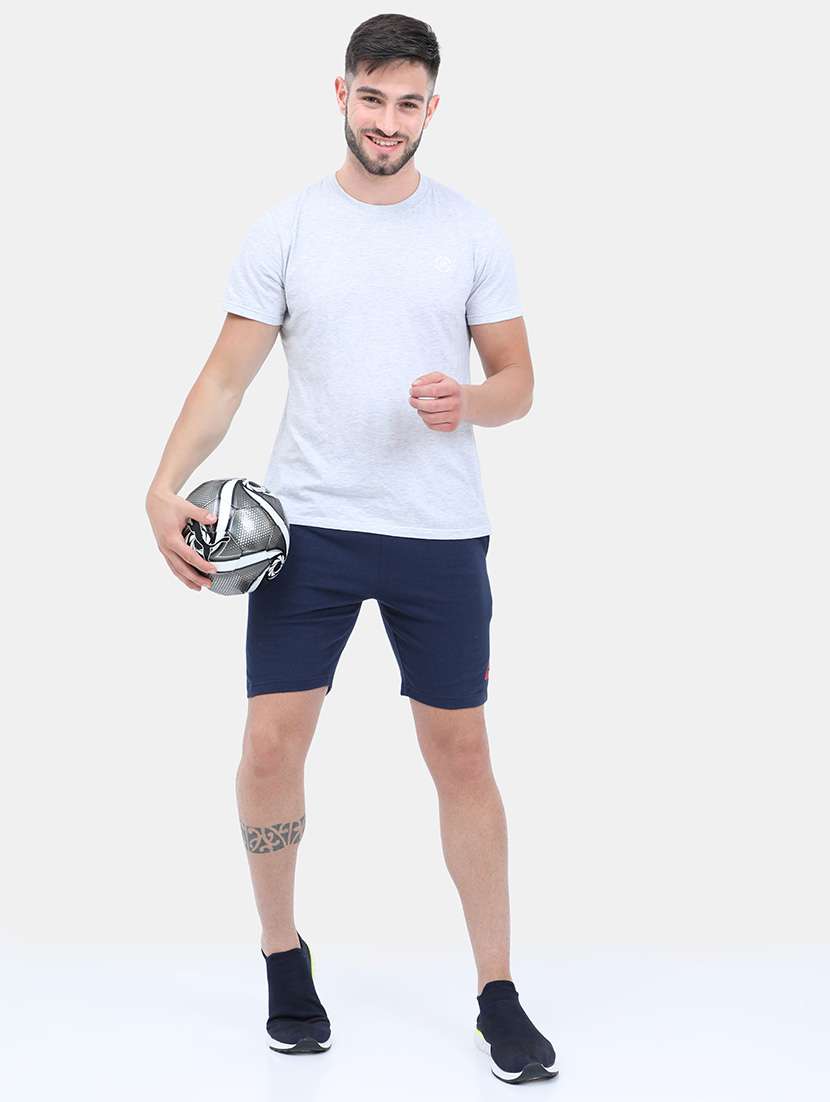 navy blue cotton blend  short - 21099566 -  Standard Image - 4