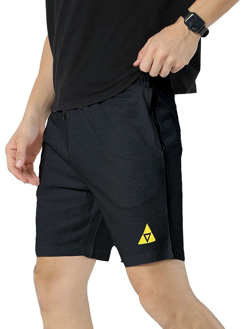 multi colored cotton blend short - 21099577 - Standard Image - 4