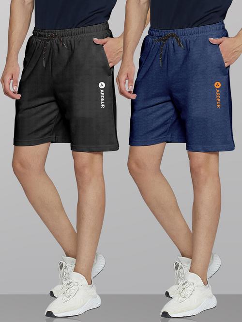 men pack of 2 mid rise shorts - 21099600 -  Standard Image - 0