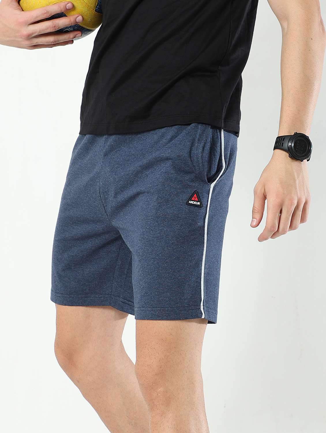 mens pack of 2 cotton shorts - 21099615 -  Standard Image - 1