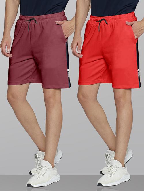 men pack of 2 mid rise shorts - 21099624 - Standard Image - 0