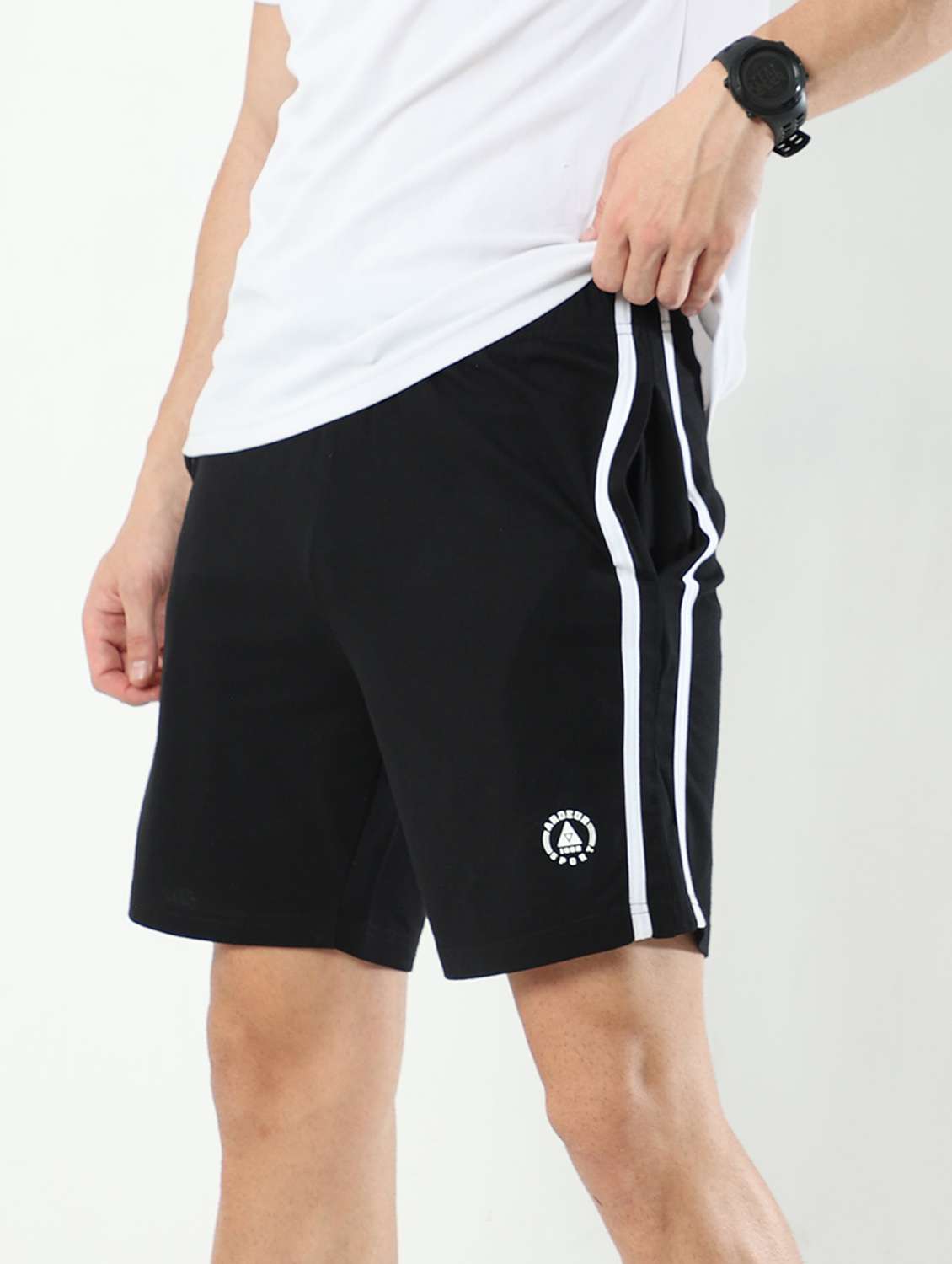 men pack of 2 mid rise shorts - 21099630 -  Standard Image - 1