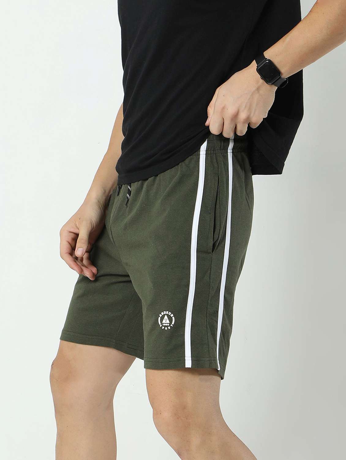 men pack of 2 mid rise shorts - 21099638 -  Standard Image - 1