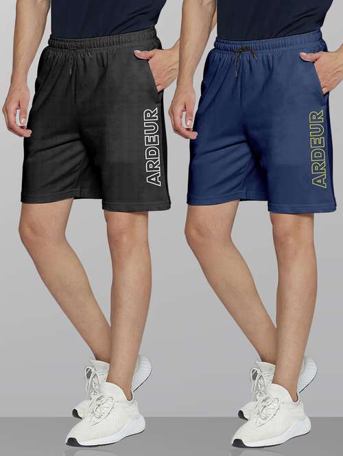 men pack of 2 mid rise shorts - 21099645 -  Standard Image - 0