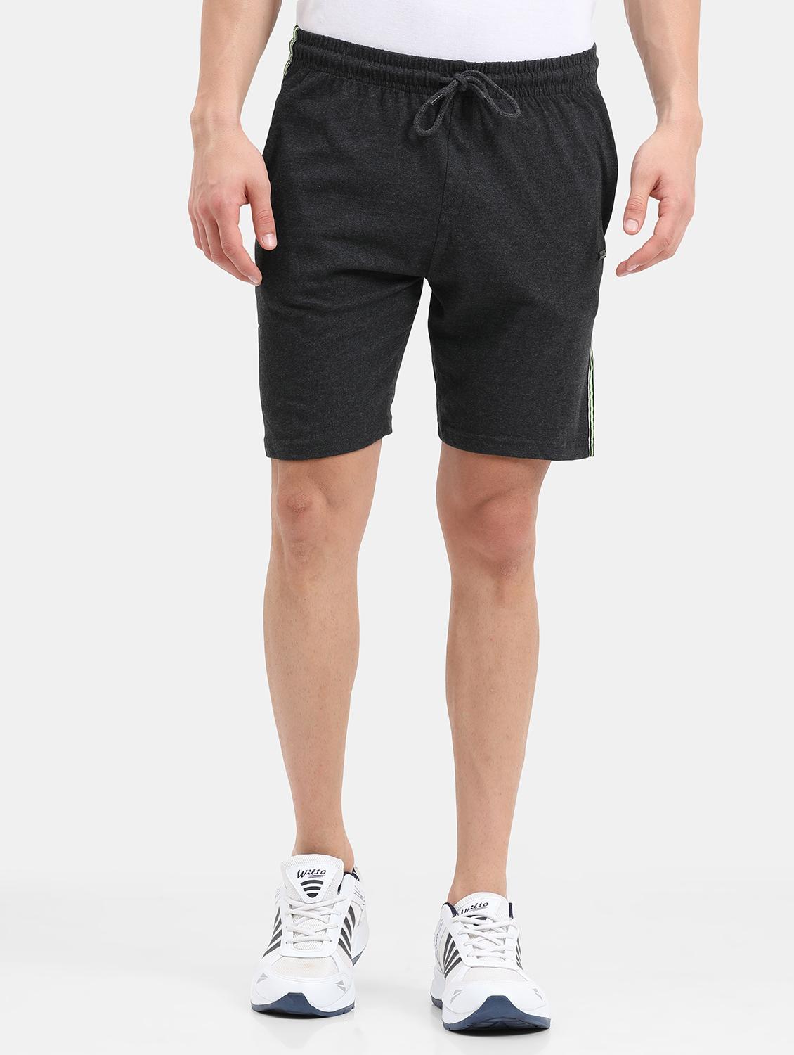 charcoal side taped shorts - 21099690 - Zoom Image - 0