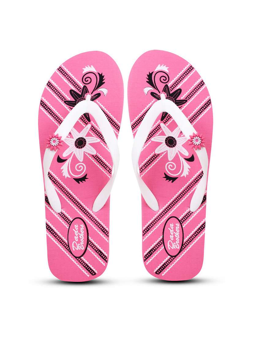 women printed slippers flip flop - 21099701 -  Standard Image - 1