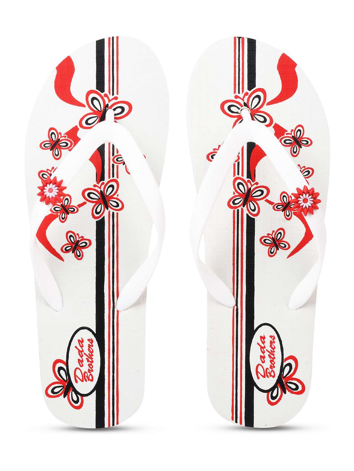 multi colored rubber slippers flip flops - 21099743 -  Standard Image - 4