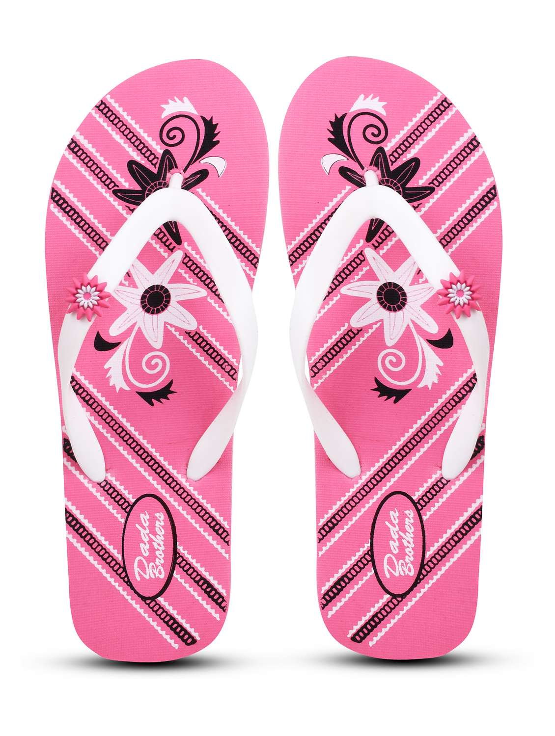 multi colored rubber slippers flip flops - 21099749 -  Standard Image - 4