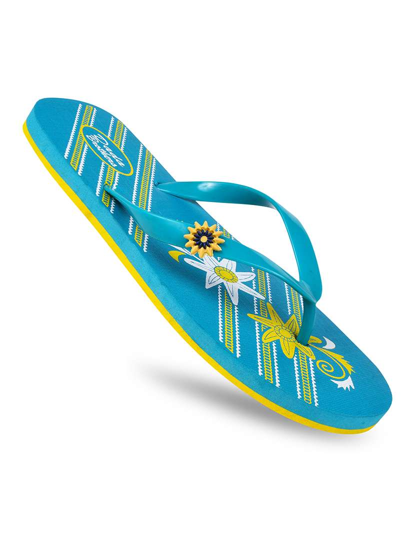 multi colored rubber slippers flip flops - 21099752 -  Standard Image - 4