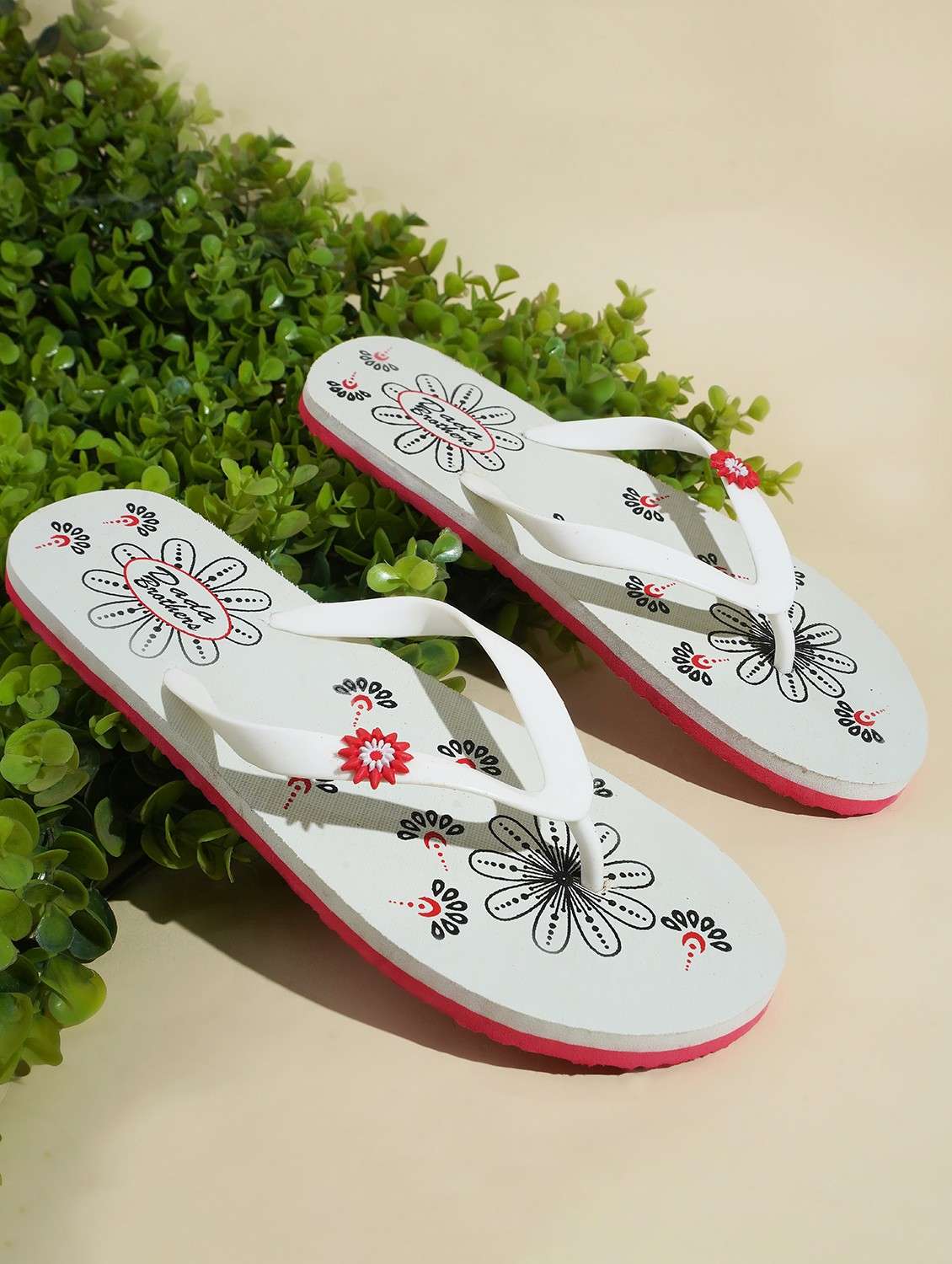 multi colored rubber slippers flip flops - 21099753 -  Standard Image - 1