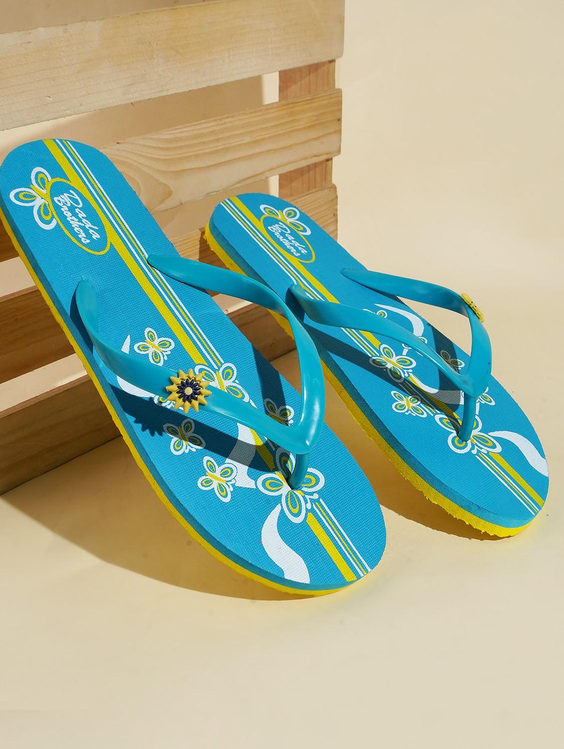 women printed slippers flip flop - 21099787 - Standard Image - 1