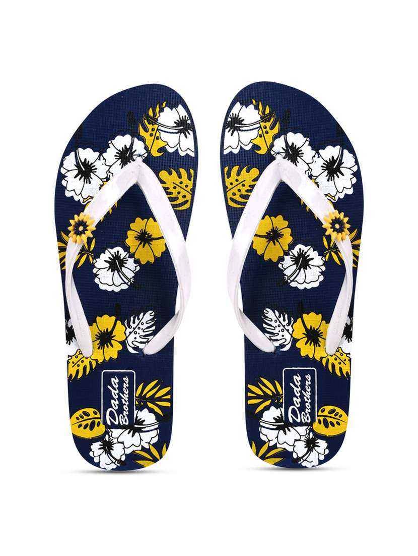multicolored printed set of 2 slippers flip flop - 21099806 -  Standard Image - 1