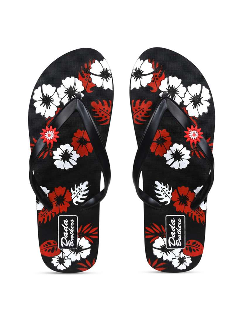 multi colored rubber slippers flip flops - 21099813 -  Standard Image - 1