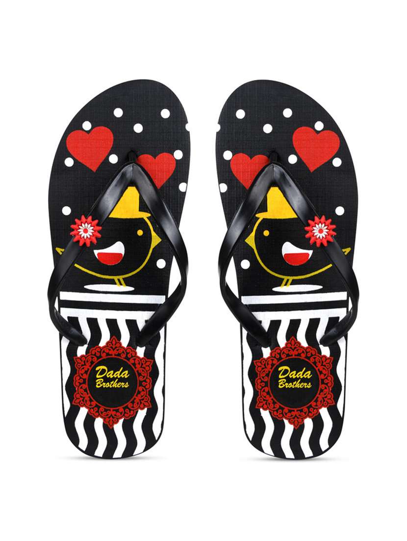 multicolored printed set of 2 slippers flip flop - 21099836 -  Standard Image - 1