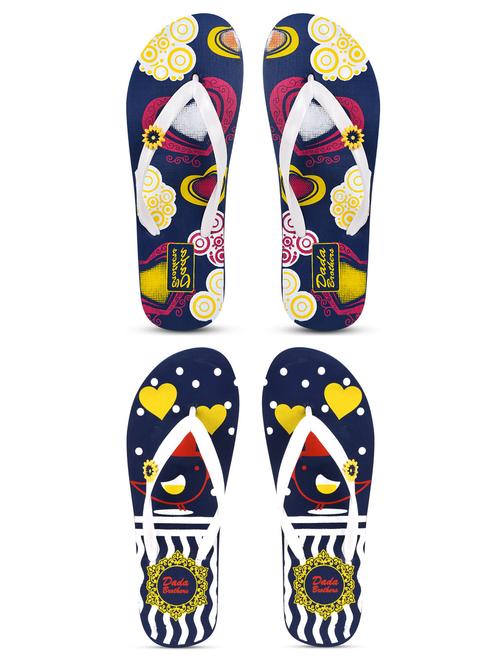 women printed slippers flip flop combo - 21099846 -  Standard Image - 0