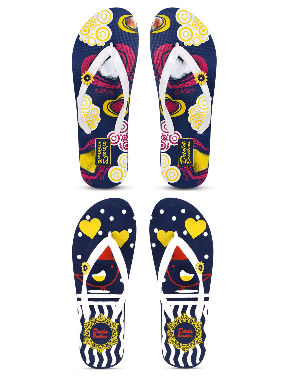women printed slippers flip flop combo - 21099846 -  Zoom Image - 0