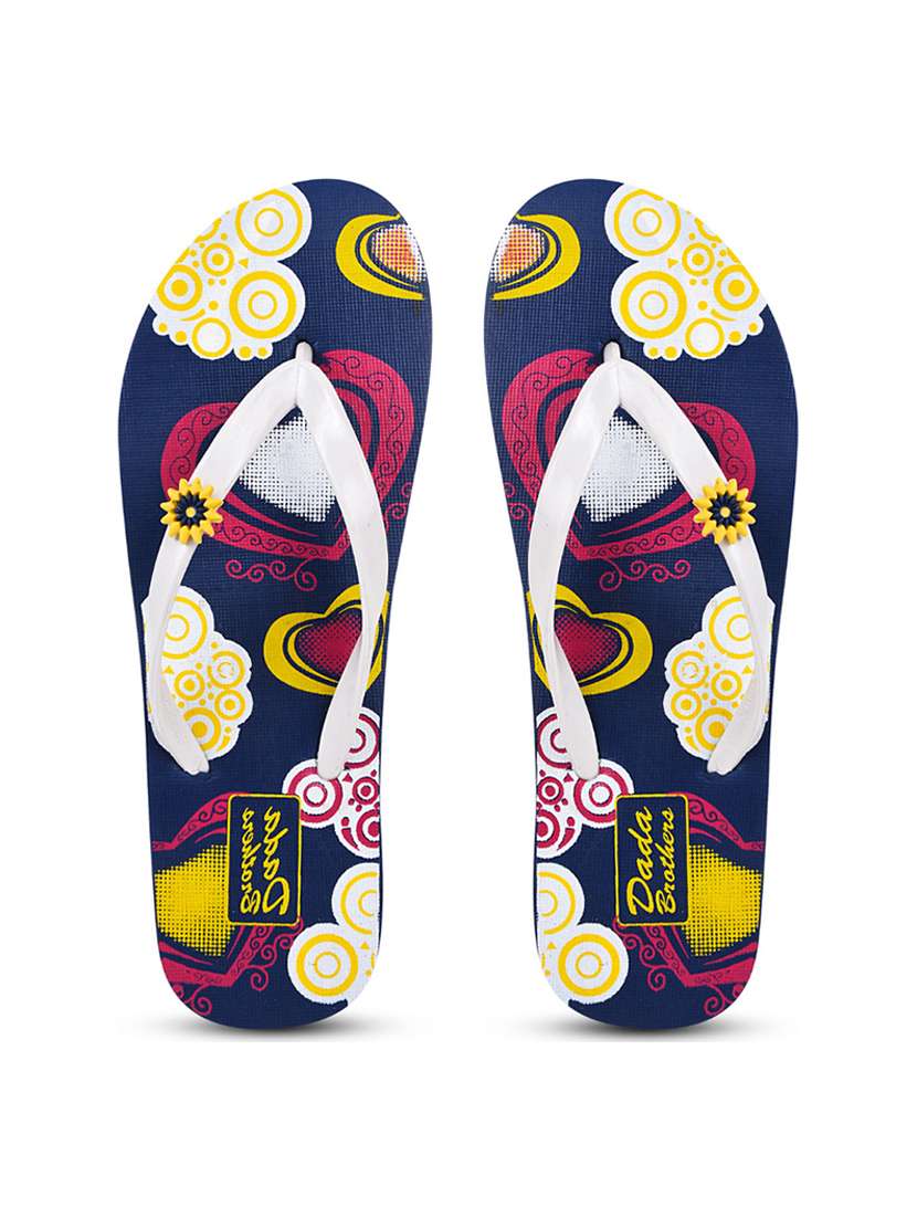 multi colored rubber slippers flip flops - 21099847 -  Standard Image - 1