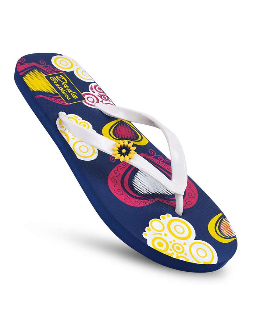 blue rubber slippers flip flops - 21099854 -  Standard Image - 1