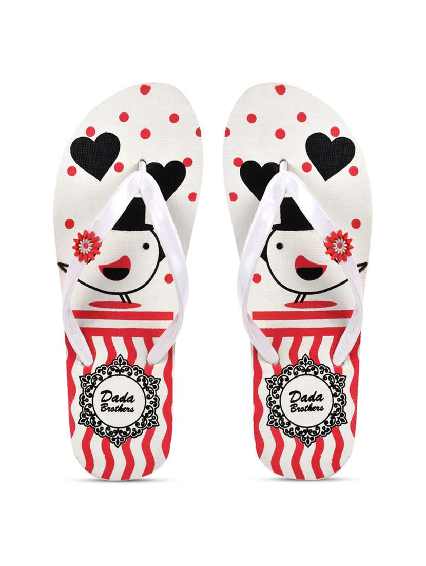 multicolored printed set of 2 slippers flip flop - 21099855 -  Standard Image - 1