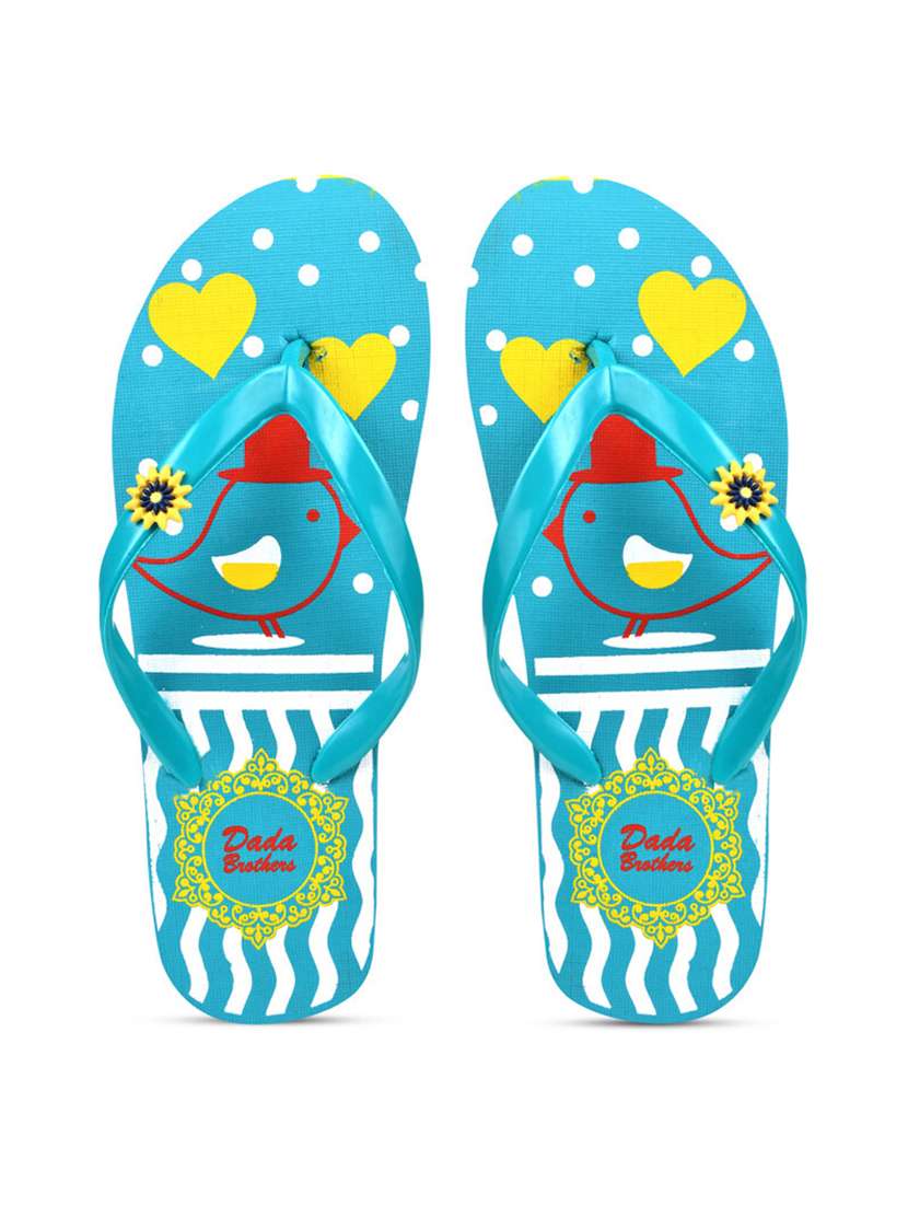 multicolored printed set of 2 slippers flip flop - 21099859 -  Standard Image - 1