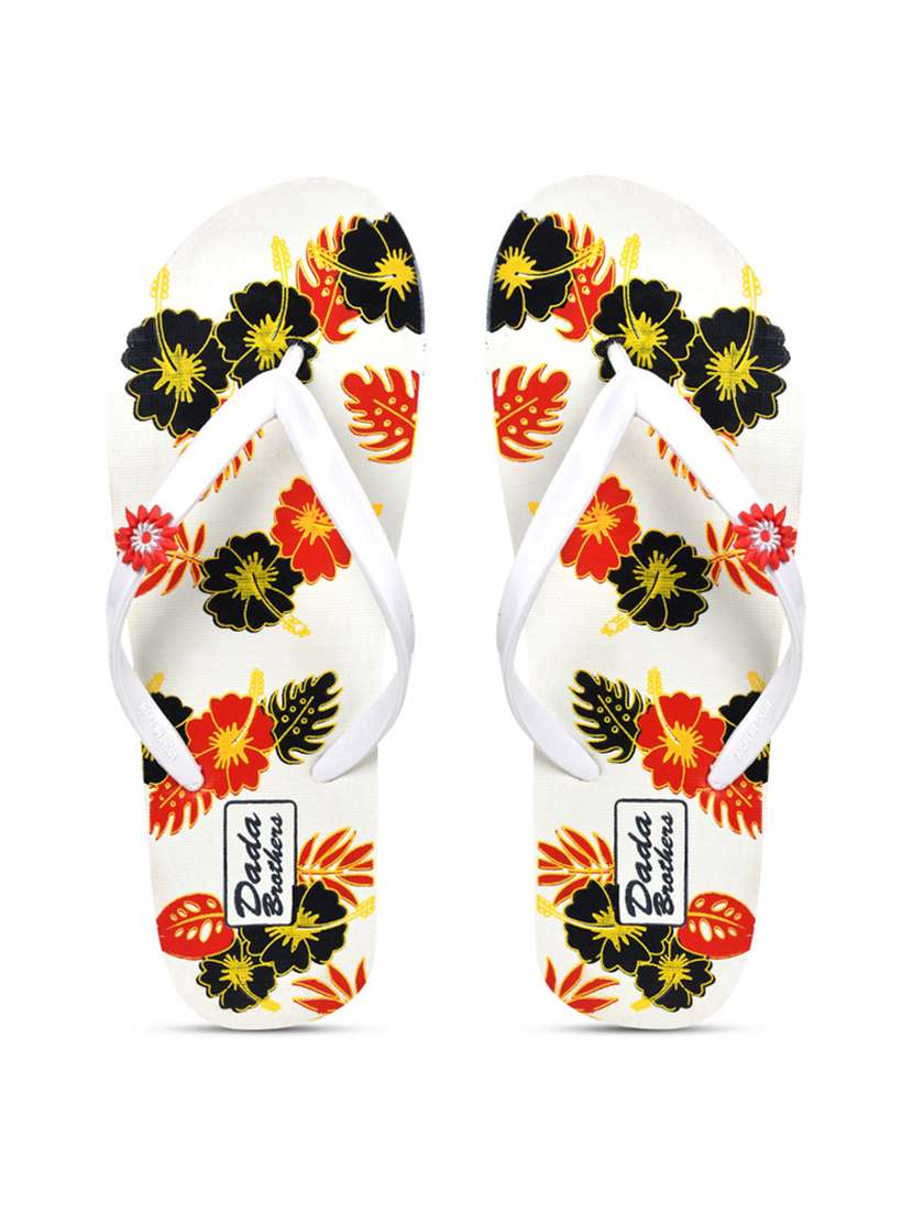 multi colored rubber slippers flip flops - 21099870 -  Standard Image - 1