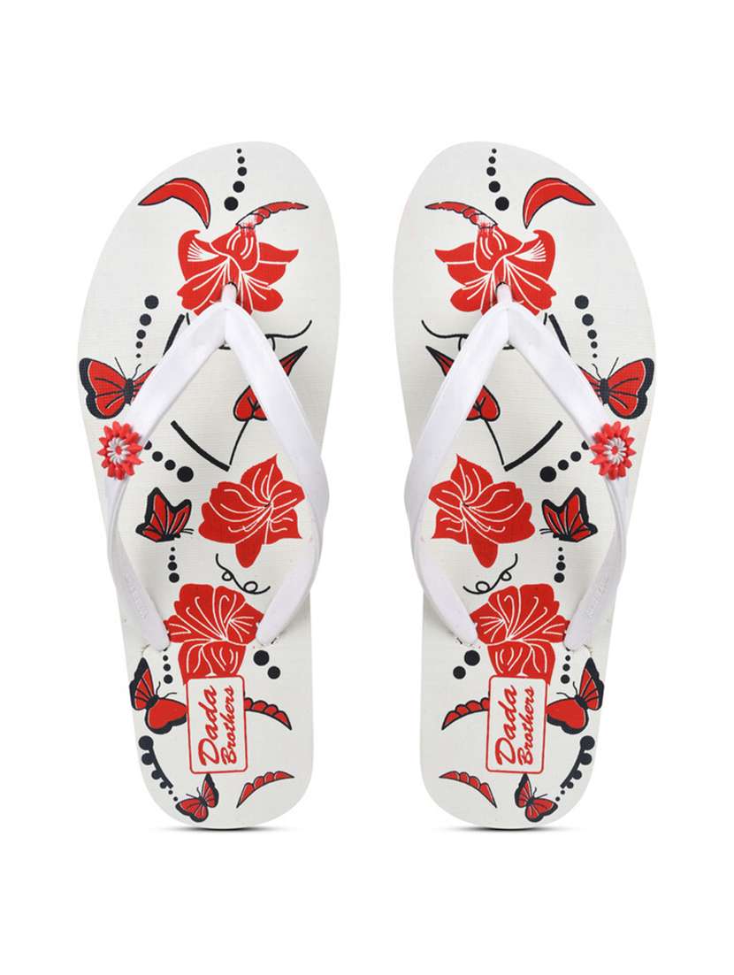 multi colored rubber slippers flip flops - 21099883 -  Standard Image - 1