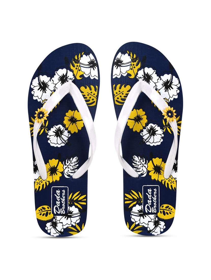 multicolored printed set of 2 slippers flip flop - 21099947 -  Standard Image - 1