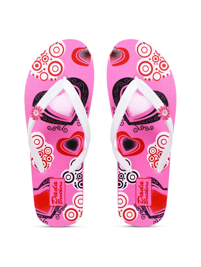 multicolored printed set of 2 slippers flip flop - 21099951 -  Standard Image - 1