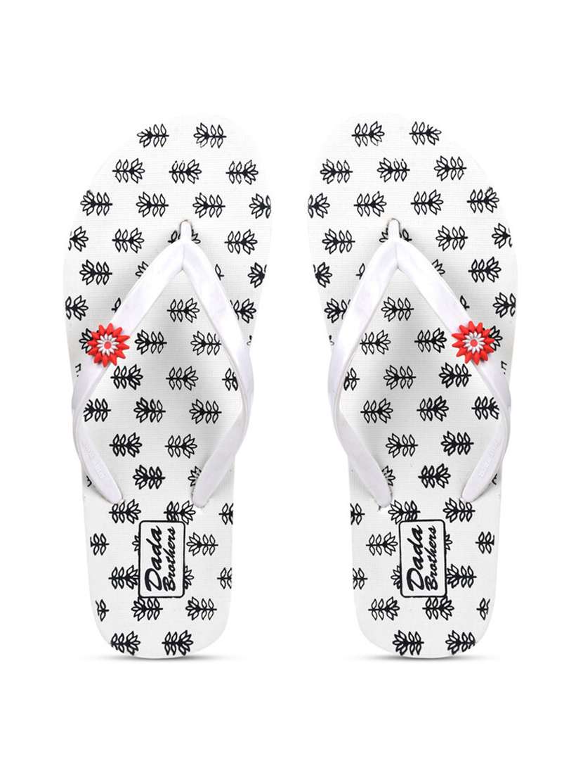 multicolored printed set of 2 slippers flip flop - 21099966 -  Standard Image - 1