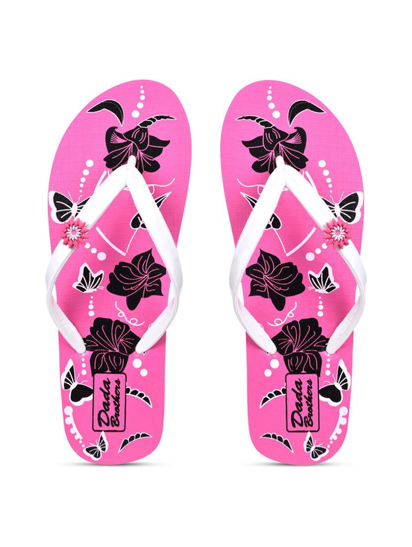 multicolored printed set of 2 slippers flip flop - 21099972 -  Standard Image - 1