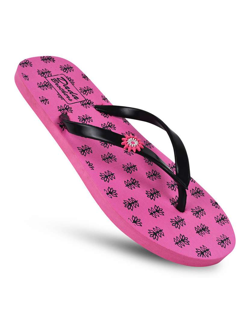 multicolored printed set of 2 slippers flip flop - 21099988 -  Standard Image - 1