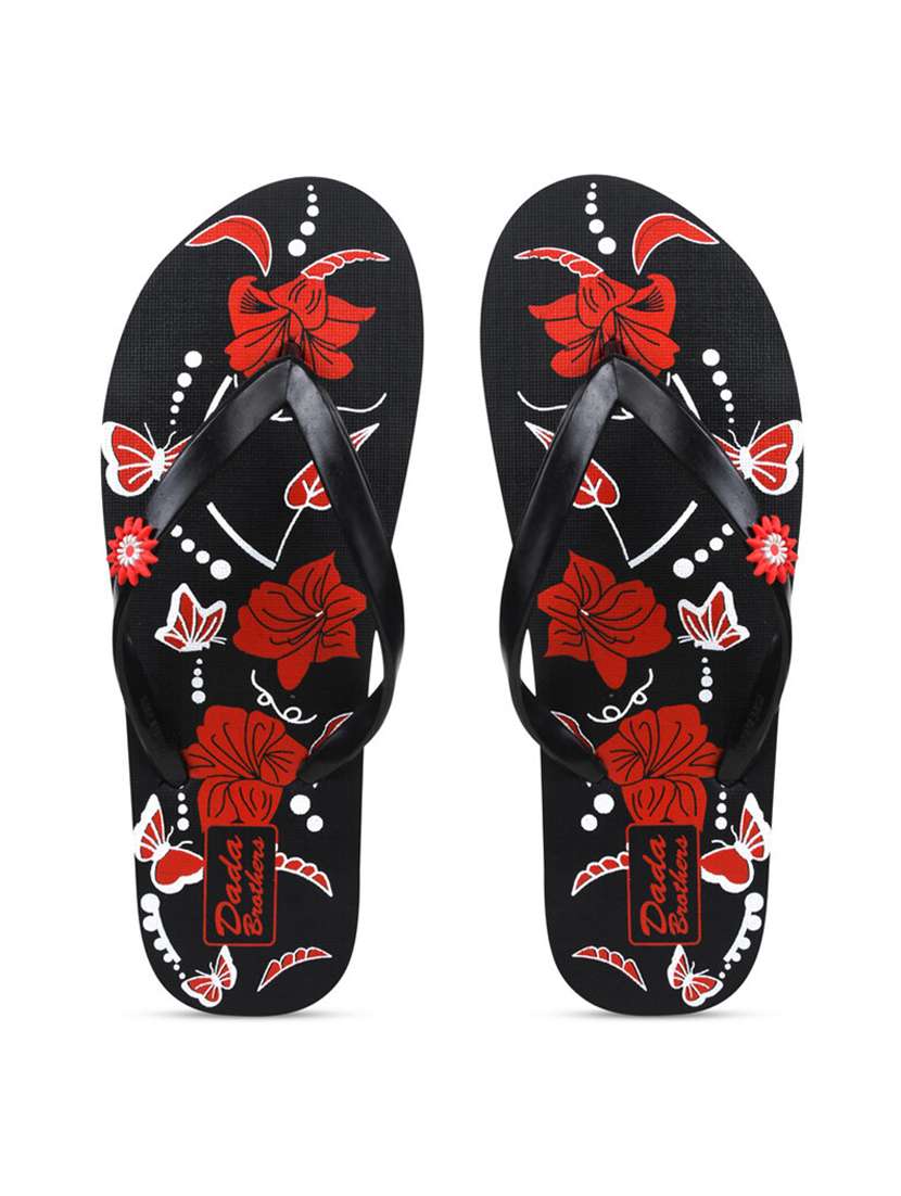 multicolored printed set of 2 slippers flip flop - 21100011 -  Standard Image - 1