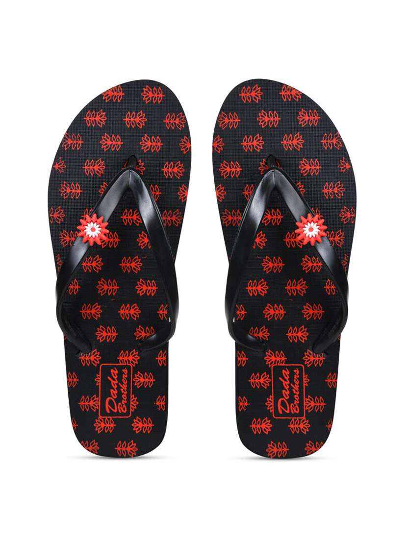 multicolored printed set of 2 slippers flip flop - 21100015 -  Standard Image - 1