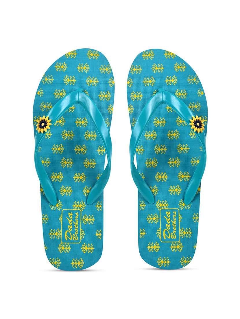 blue rubber slippers flip flops - 21100055 -  Standard Image - 1