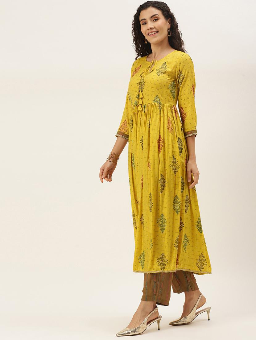 women kurta pant set with dupatta - 21100728 -  Standard Image - 1
