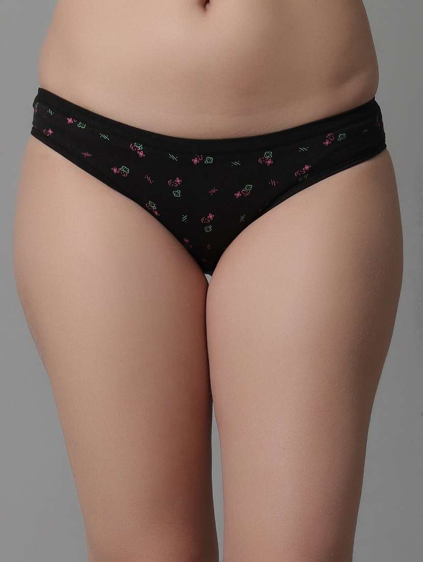 women multicolored printed set of 3 seamless panty - 21101407 - Standard Image - 1