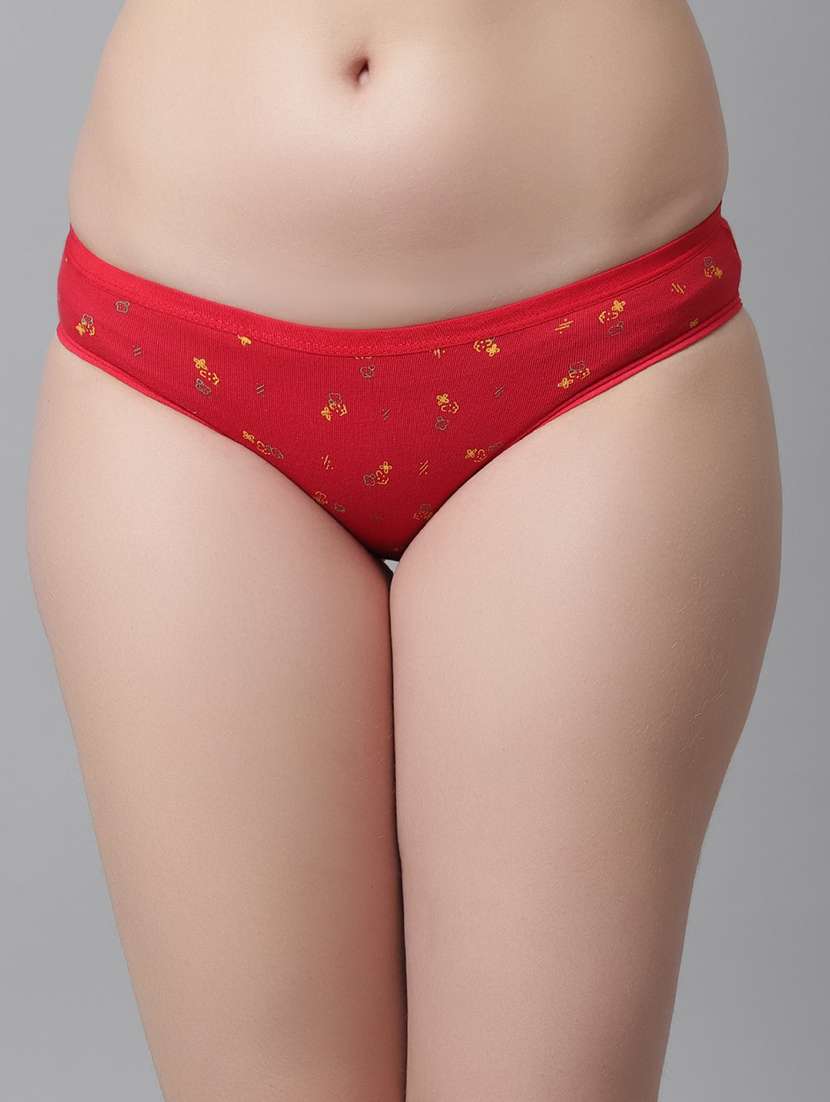 women multicolored printed set of 3 seamless panty - 21101407 - Standard Image - 4
