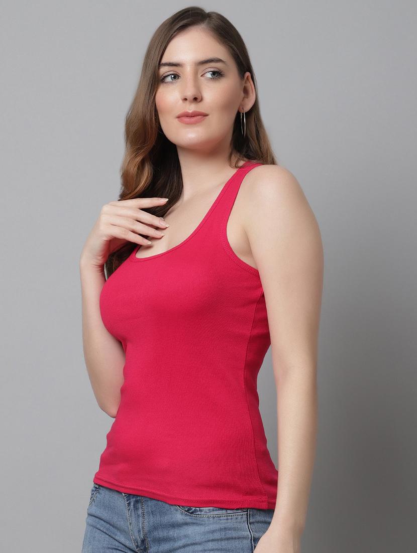 women sleeveless solid tank top - 21101599 - Standard Image - 1