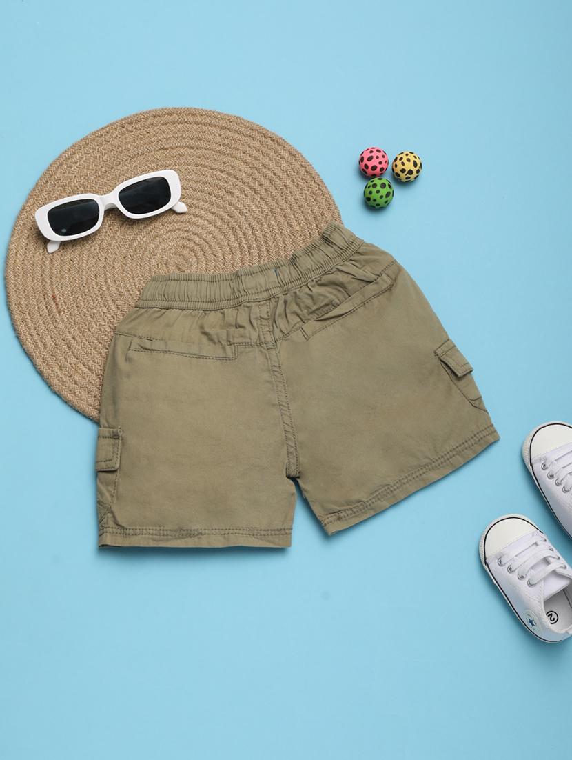 kids mid rise denim shorts - 21101707 - Standard Image - 1