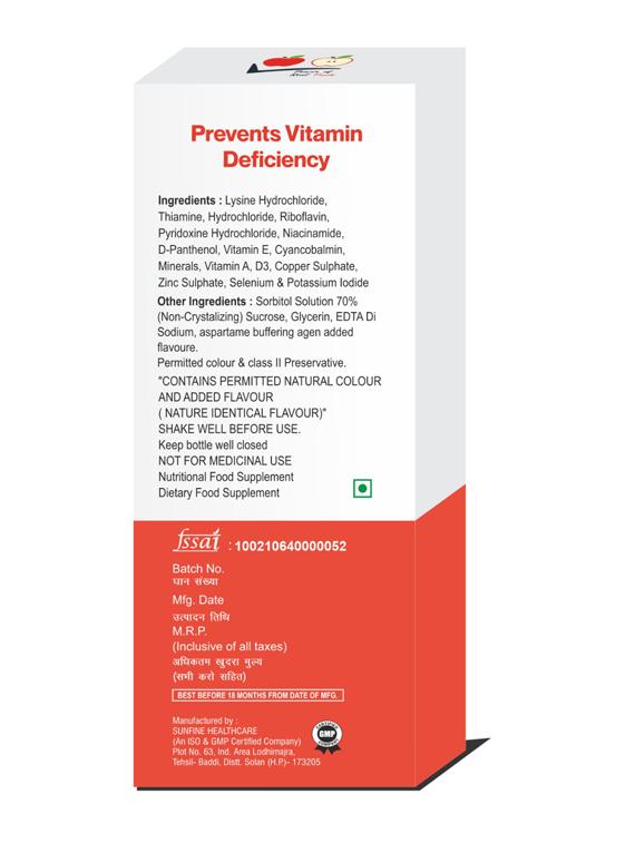 orange multi-vitamin syrup - 21102232 - Standard Image - 1