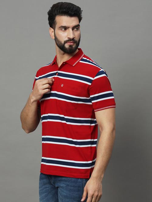 men striped polo t-shirt - 21102258 - Standard Image - 0