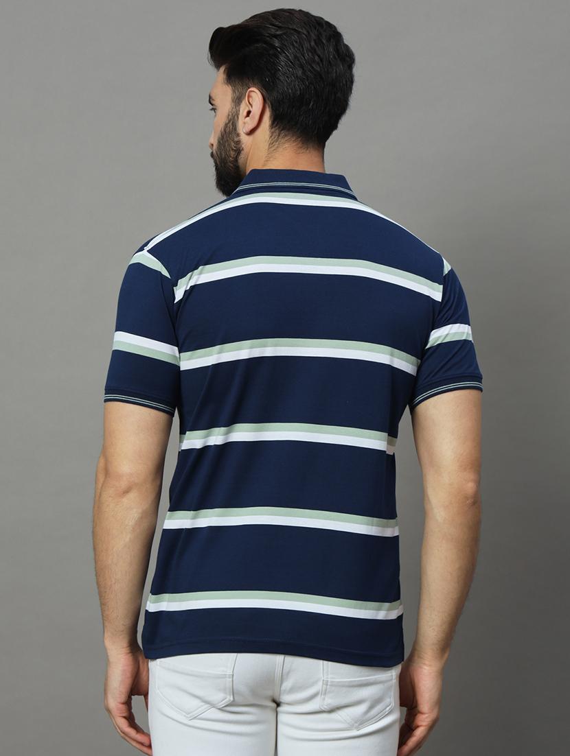 men striped polo t-shirt - 21102263 - Standard Image - 1