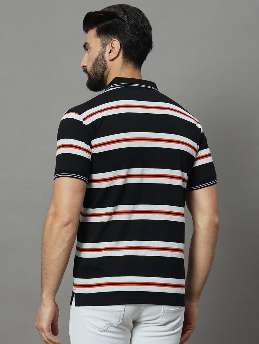 men striped polo t-shirt - 21102267 - Standard Image - 1