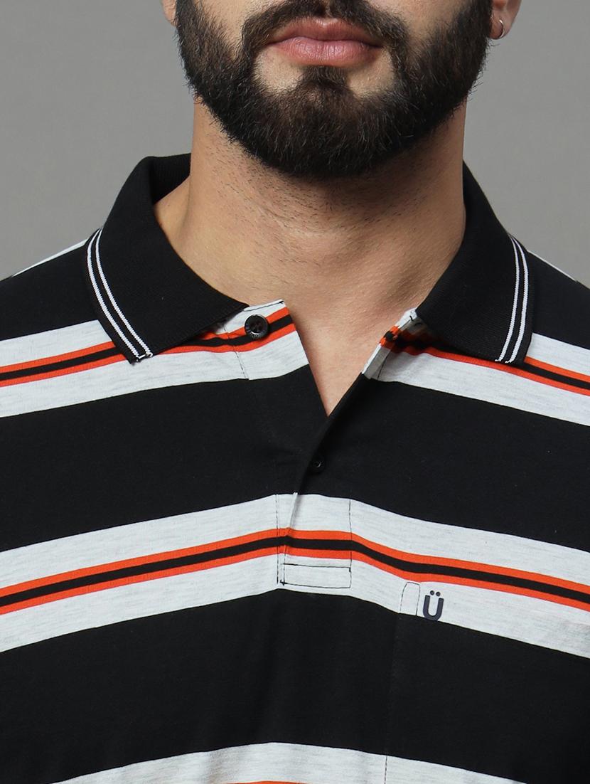 men striped polo t-shirt - 21102267 - Standard Image - 4