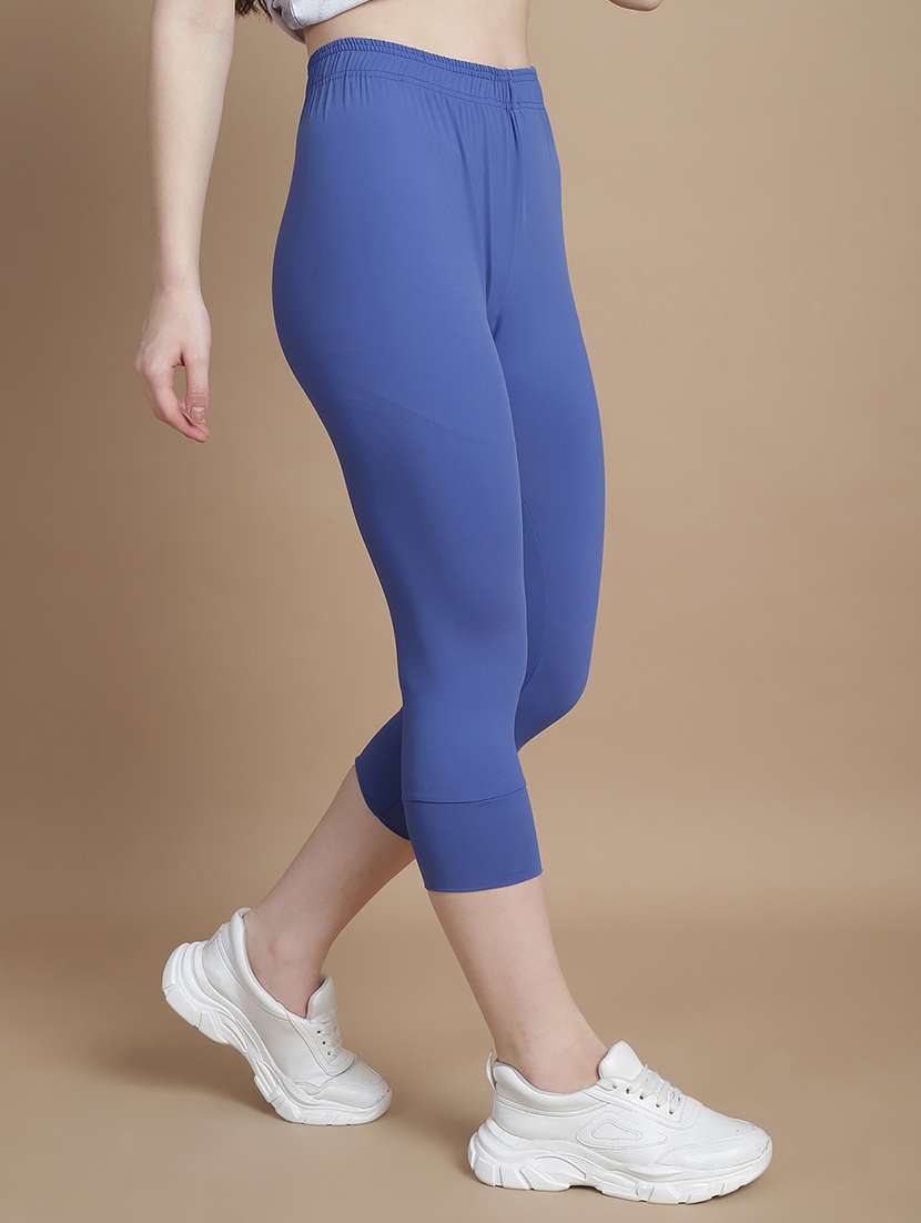 women mid-rise solid capri - 21103105 -  Standard Image - 1